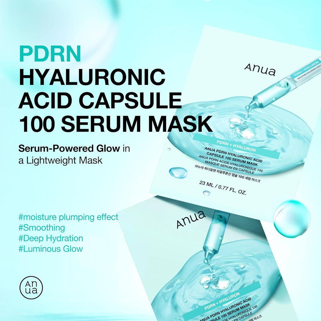 Anua PDRN Hyaluronic Acid Capsule 100 Serum Mask (1 Sheet)