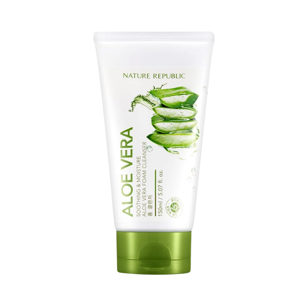 Nature Republic Soothing & Moisture Aloe Vera Foam Cleanser (150mL)