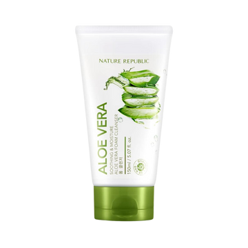 Nature Republic Soothing & Moisture Aloe Vera Foam Cleanser (150mL)