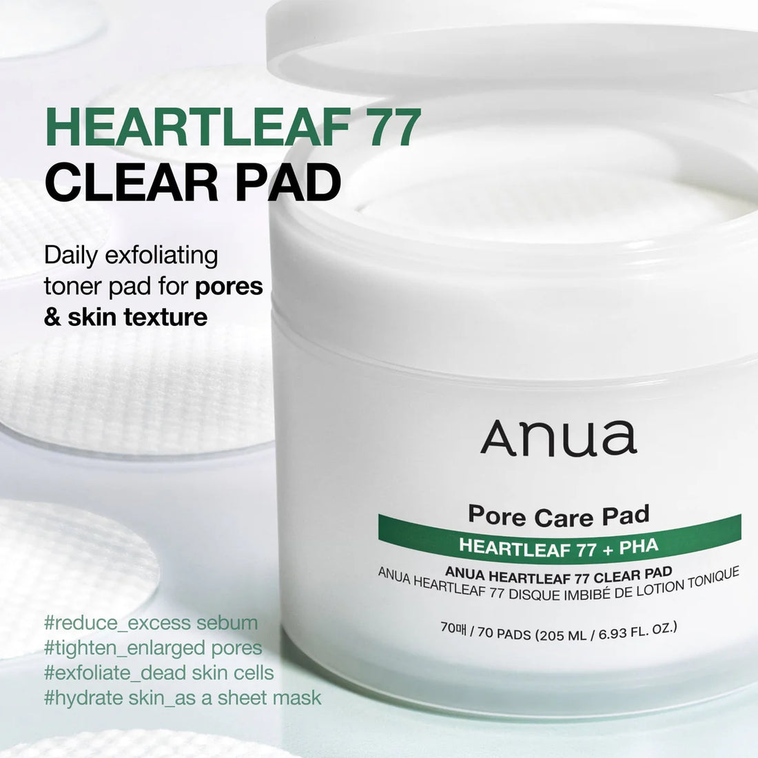 Anua Heartleaf 77 Clear Pad (70 Sheets)